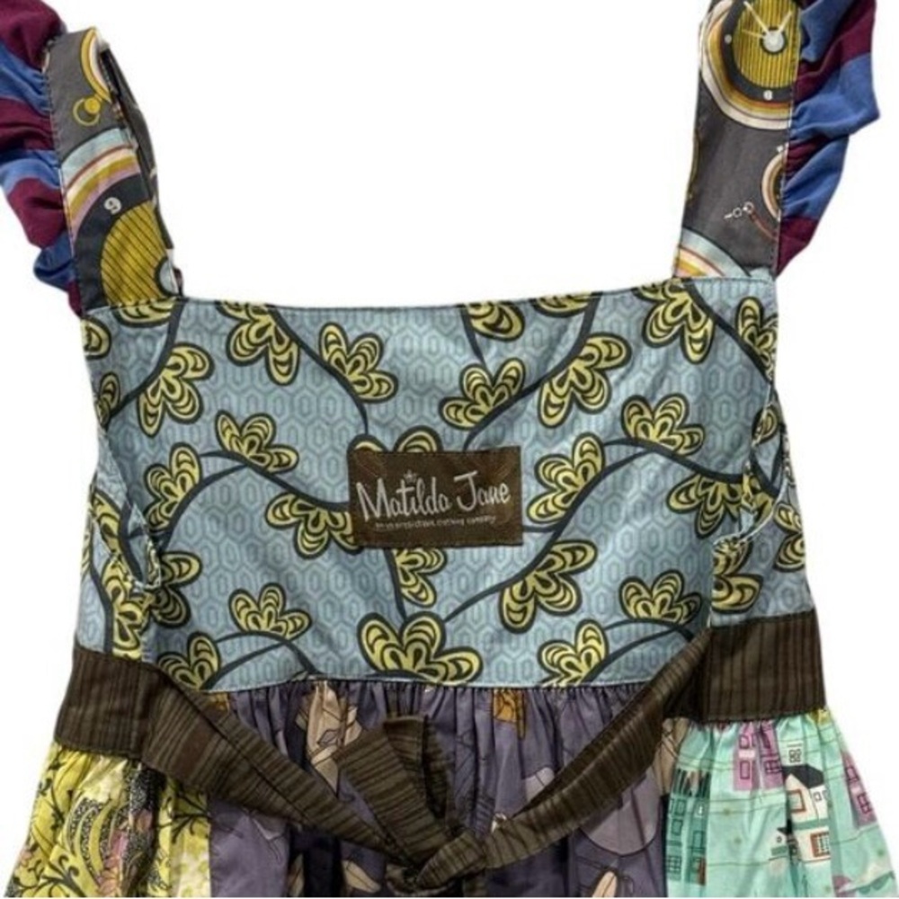 Matilda Jane Size 6 “Character Counts”Dress with Broadway Knots - Picture 5 of 7